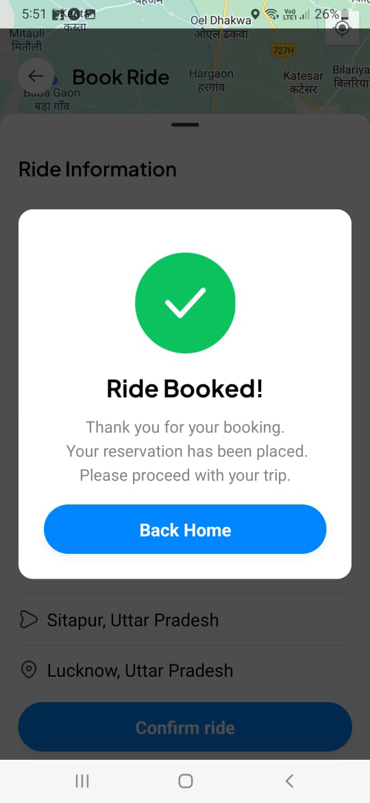 Easily Book your ride Easily Book your ride