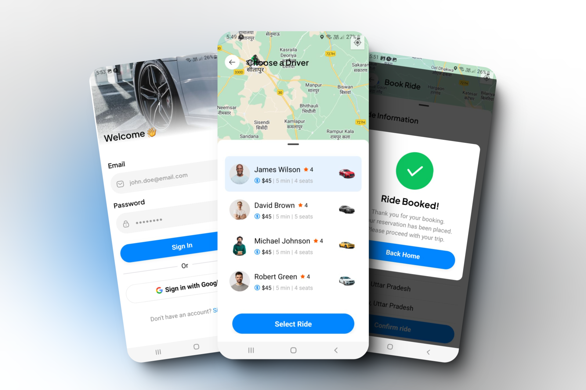 Ryde - A Full Stack Uber clone using React Native and Expo Ryde - A Full Stack Uber clone using React Native and Expo